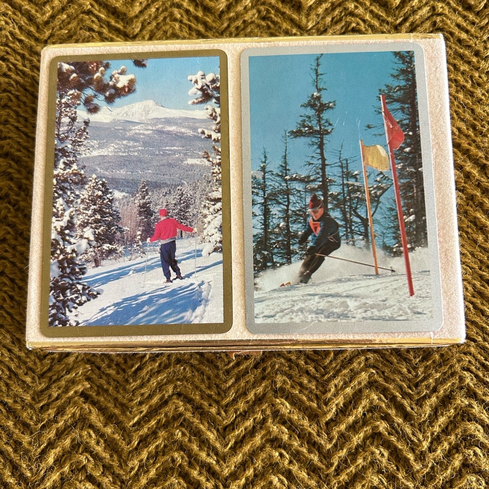 Vintage Ski Congress Ramino Poker Original Playing Cards